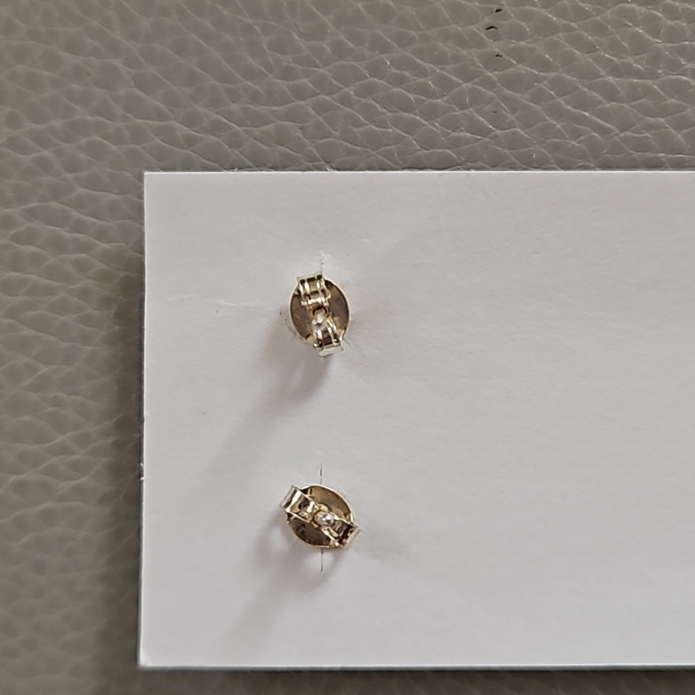Sterling Silver Green Turquoise Earrings - Picture 2 of 2